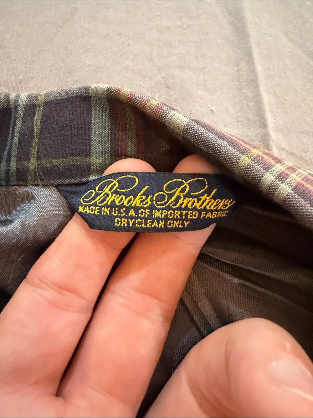 Brooks Brothers Brown & Blue Plaid Sport Coat